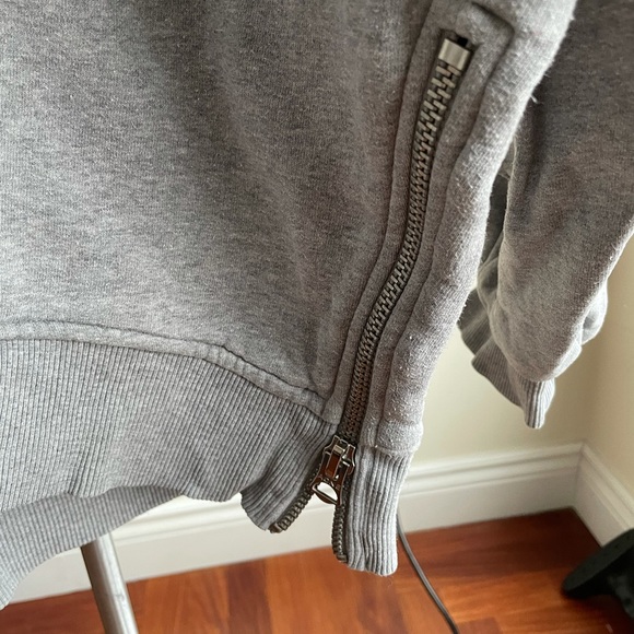 ACNE Studios Bit Double grey oversized hoodie - Picture 4 of 6